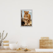 Proud Lioness Poster (Keuken)