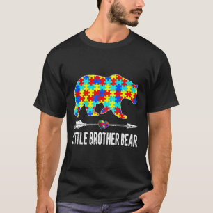 Proud Little Brother Beer Autism Awareness Boys T-shirt