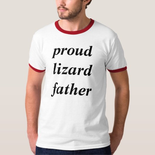 Proud lizard father tshirts (Voorkant)