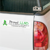 Proud LLND Lyme Disease Awareness Bumpersticker (Op Truck)