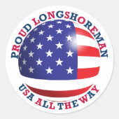 Proud Longshoreman Round Sticker (Voorkant)