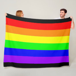 Proud Loud 2 Rainbow Fine Art Fleece Deken