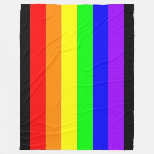 Proud Loud 2 Rainbow Fine Art Fleece Deken (Voorkant)