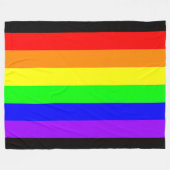 Proud Loud 2 Rainbow Fine Art Fleece Deken (Voorkant (Horizontaal))