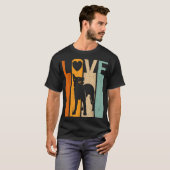 Proud Love Australian Cattle Dog  Hondenliefhebber T-shirt (Voorkant volledig)