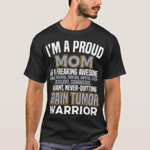 Proud Ma Brain Tumor Awareness Survivor Women Gir T-shirt