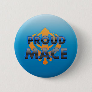 Proud Mace, Mace trots Ronde Button 5,7 Cm
