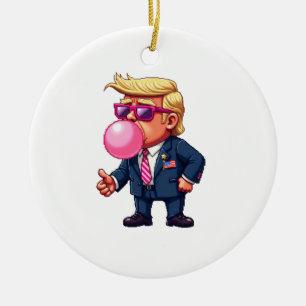 Proud Maga Trump Pixel President Inaguration Day Keramisch Ornament