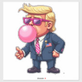 Proud Maga Trump Pixel President Inaguration Day Sticker (Vel)
