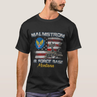 Proud Malmstrom AFB Luchtmachtbasis Montana MT Vet T-shirt