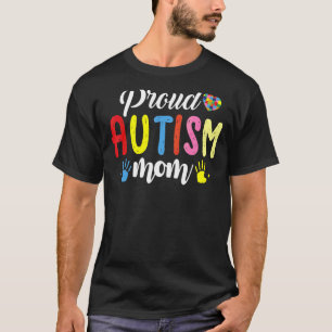 Proud mam Autism Awareness Family Matching Ma Pap T-shirt