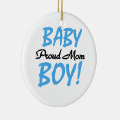 Proud Mam Baby Boy Gifts Keramisch Ornament (Rechts)
