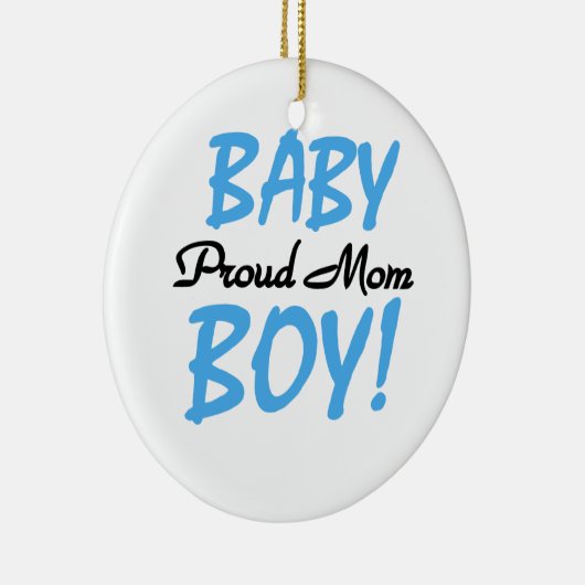 Proud Mam Baby Boy Gifts Keramisch Ornament (Rechts)