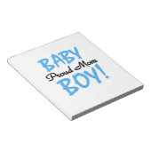 Proud Mam Baby Boy Gifts Notitieblok (Schuin)