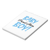 Proud Mam Baby Boy Gifts Notitieblok (Linkerzijde)