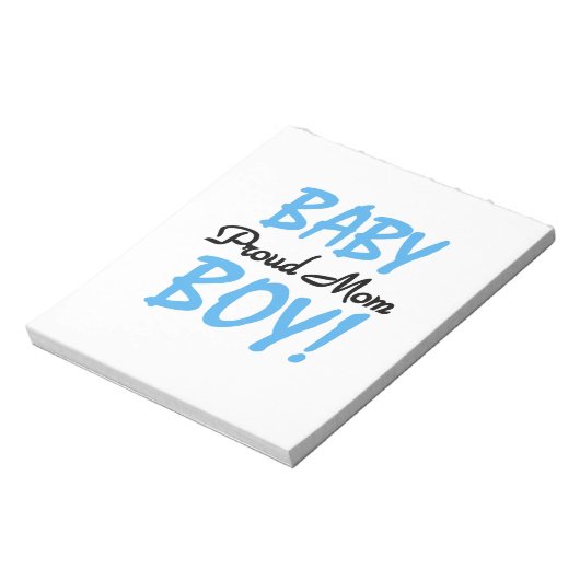 Proud Mam Baby Boy Gifts Notitieblok (Linkerzijde)