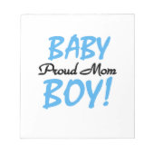 Proud Mam Baby Boy Gifts Notitieblok (Voorkant)