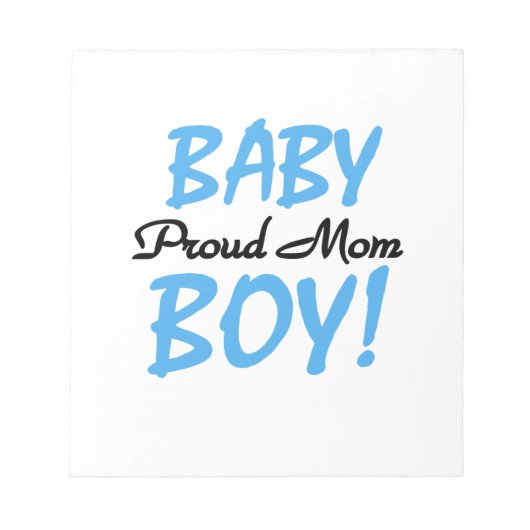 Proud Mam Baby Boy Gifts Notitieblok (Voorkant)