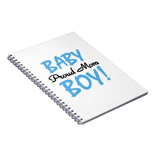 Proud Mam Baby Boy Gifts Notitieboek (Rechterzijde)