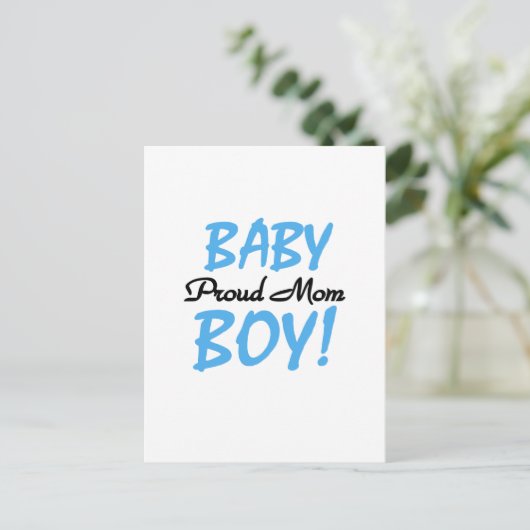 Proud Mam Baby Boy Tshirts en Gifts Briefkaart (Staand voorkant)