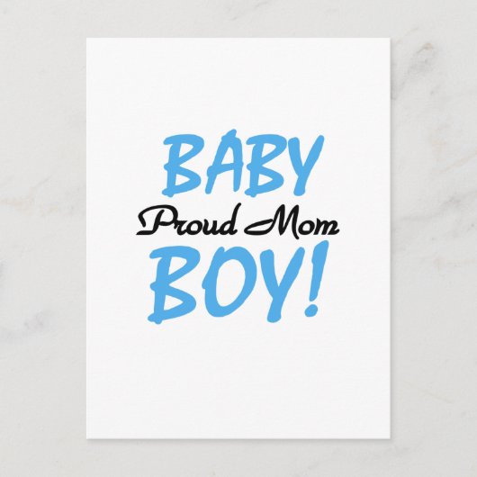 Proud Mam Baby Boy Tshirts en Gifts Briefkaart (Voorkant)