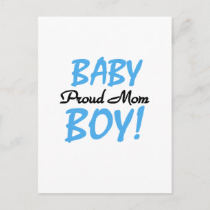 Proud Mam Baby Boy Tshirts en Gifts Briefkaart