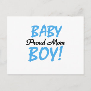 Proud Mam Baby Boy Tshirts en Gifts Briefkaart