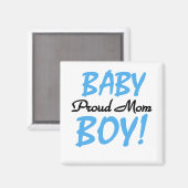 Proud Mam Baby Boy Tshirts en Gifts Magneet (Voorkant / Achterkant)