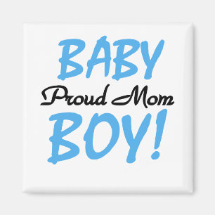 Proud Mam Baby Boy Tshirts en Gifts Magneet