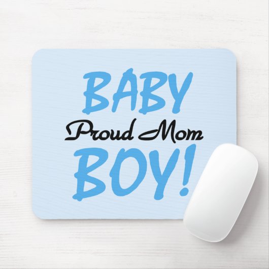Proud Mam Baby Boy Tshirts en Gifts Muismat (Met muis)