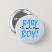 Proud Mam Baby Boy Tshirts en Gifts Ronde Button 5,7 Cm (Voorkant /achterkant)