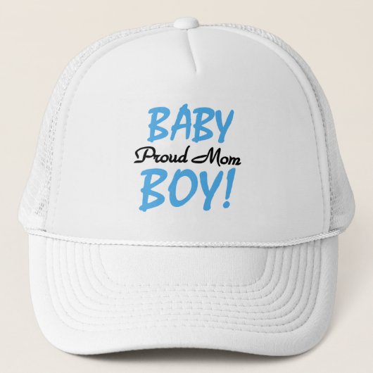 Proud Mam Baby Boy Tshirts en Gifts Trucker Pet (Voorkant)