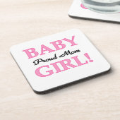 Proud Mam Baby Girl Gifts Bier Onderzetter (Linkerzijde)