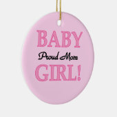 Proud Mam Baby Girl Gifts Keramisch Ornament (Rechts)