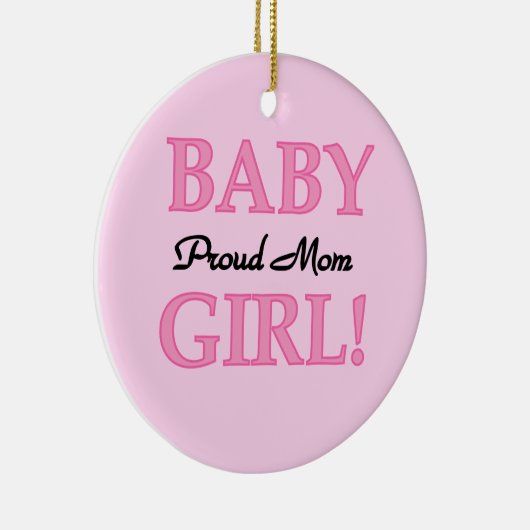 Proud Mam Baby Girl Gifts Keramisch Ornament (Rechts)