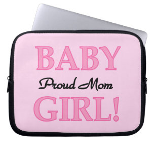 Proud Mam Baby Girl Gifts Laptop Sleeve