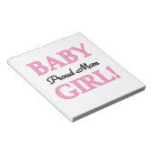 Proud Mam Baby Girl Gifts Notitieblok (Schuin)