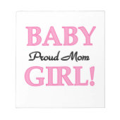 Proud Mam Baby Girl Gifts Notitieblok (Voorkant)