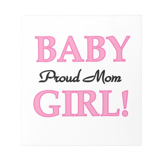 Proud Mam Baby Girl Gifts Notitieblok (Voorkant)