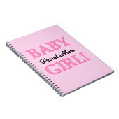 Proud Mam Baby Girl Gifts Notitieboek (Rechterzijde)