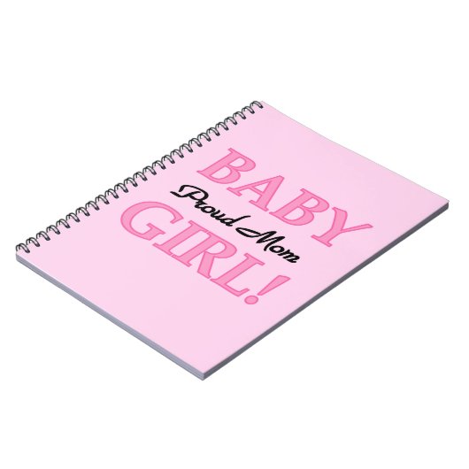 Proud Mam Baby Girl Gifts Notitieboek (Linkerzijde)