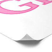 Proud Mam Baby Girl Gifts Poster (Hoek)