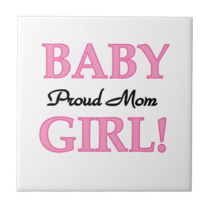Proud Mam Baby Girl Gifts Tegeltje