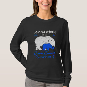 Proud Mam Colon Cancer Warrior  T-shirt