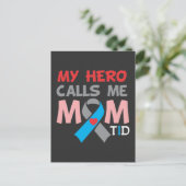 Proud Mam Diabetic Son Diabetes Awareness Warrior Briefkaart (Staand voorkant)