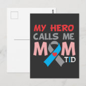 Proud Mam Diabetic Son Diabetes Awareness Warrior Briefkaart (Voorkant / Achterkant)