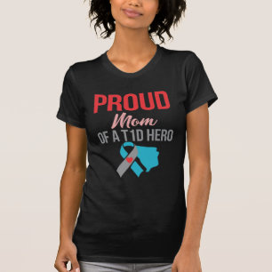 Proud Mam Diabetic Son Warrior Diabetes Awareness T-shirt