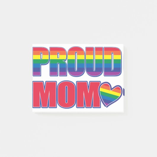 Proud Mam Gay Pride Post-it® Notes (Voorkant)