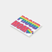 Proud Mam Gay Pride Post-it® Notes (Schuin)