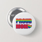 Proud Mam Gay Pride Ronde Button 5,7 Cm (Voorkant /achterkant)